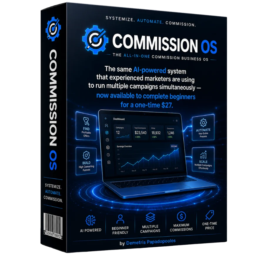 CommissionOS AI-powered CPA affiliate marketing platform